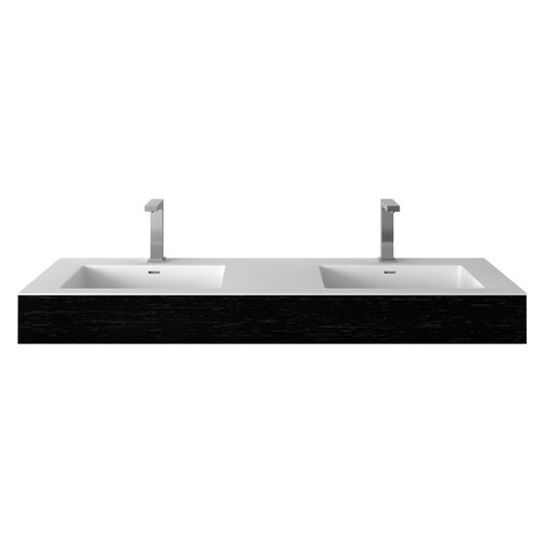 G38562-C Wall Hung Solid Surface Timber Vanity