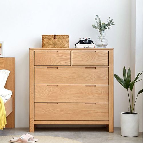 Humbie Natural Solid Oak 2+3 Chest Drawers