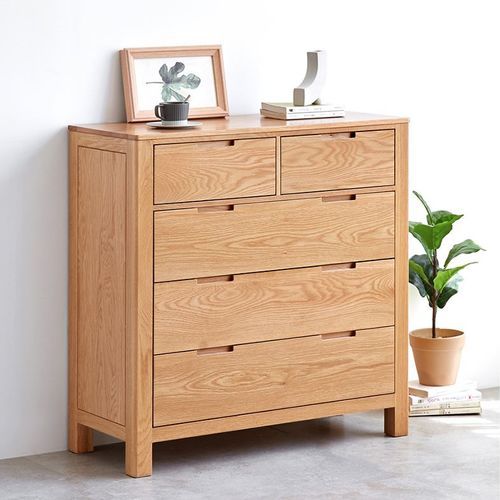 Humbie Natural Solid Oak 2+3 Chest Drawers