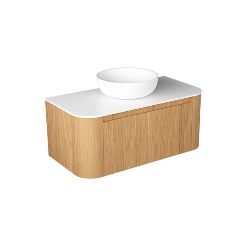 Curved Tondo 1000 Single Drawer Wall Hung Vanity Range