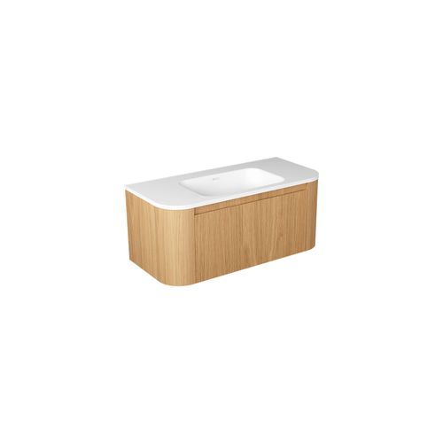 Curved Tondo Arco 1000 Single Drawer Wall Hung Vanity
