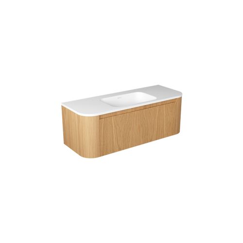 Curved Tondo Arco 1200 Single Drawer Wall Hung Vanity