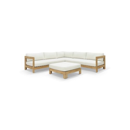 Coast 7 Seater Teak Outdoor Modular Lounge Setting