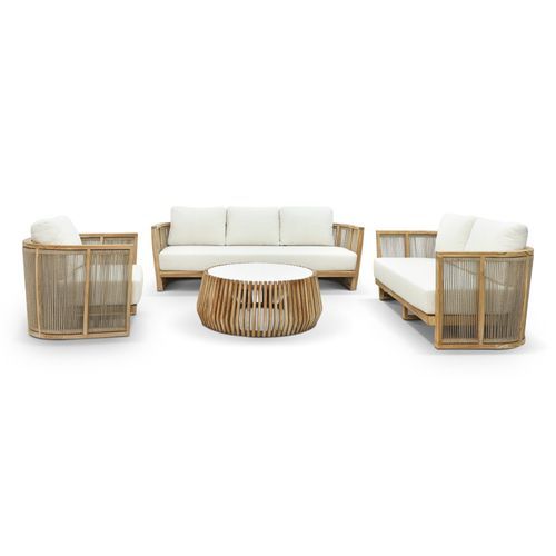 Granada 4pc Rope Outdoor Lounge Setting