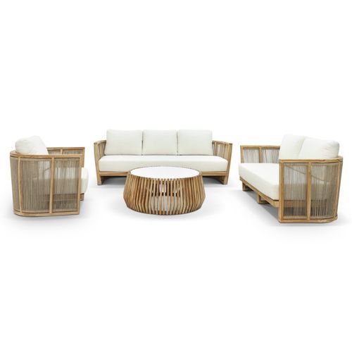 Granada 4pc Rope Outdoor Lounge Setting