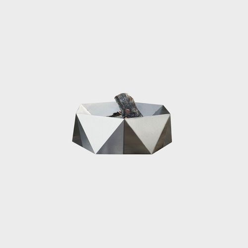 ALFRED RIESS Šešiakampis Stainless Steel Fire Pit