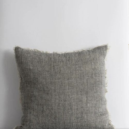 Baya Keaton Cushion - Black | 100% Linen