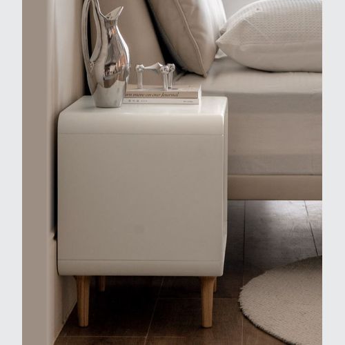 Kemi Cream Tulip Poplar Painted Bedside Table