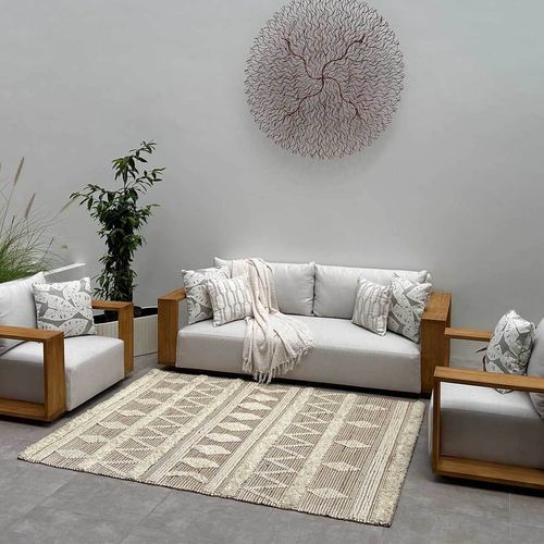 Kendari 3pc Teak Outdoor Lounge Setting