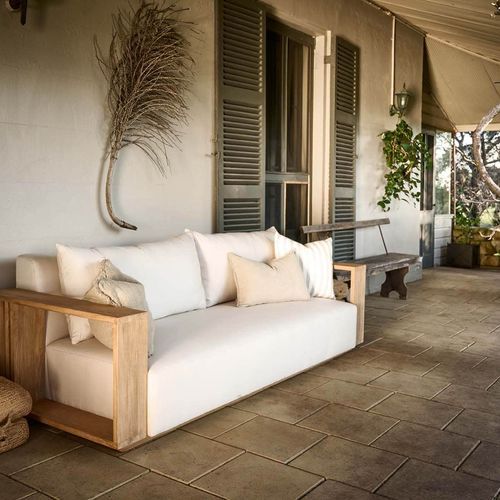 Kendari 3 Seater Teak Outdoor Lounge