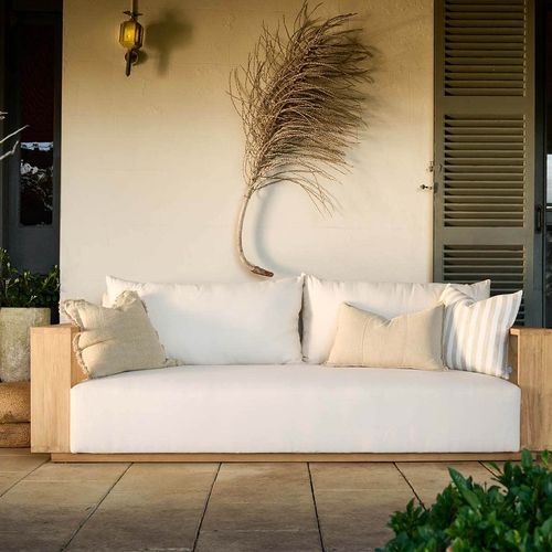 Kendari 3 Seater Teak Outdoor Lounge