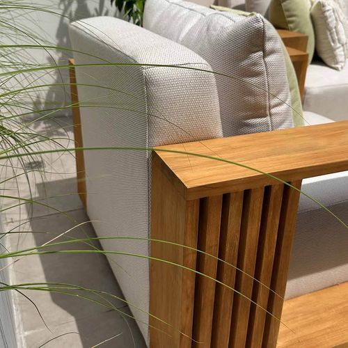 Kendari 3pc Teak Outdoor Lounge Setting