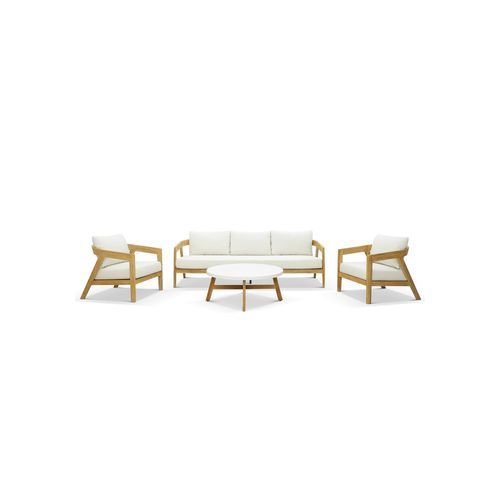 Kona 4pc Teak Outdoor Lounge Setting