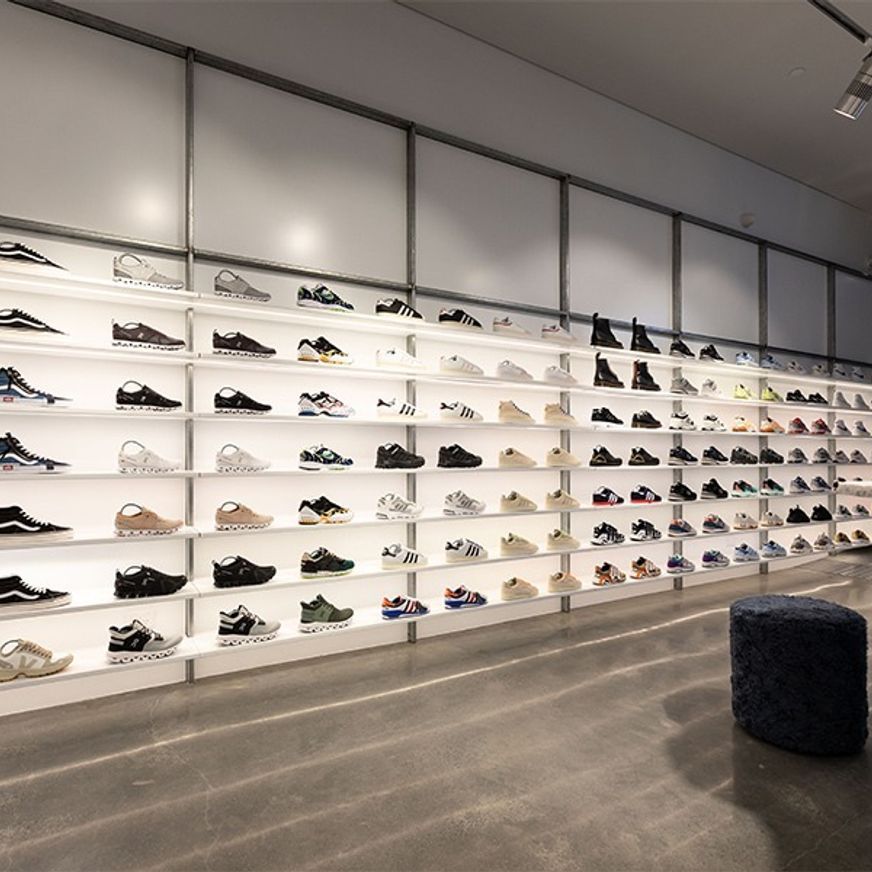 Custom Steel Retail Shelving Units