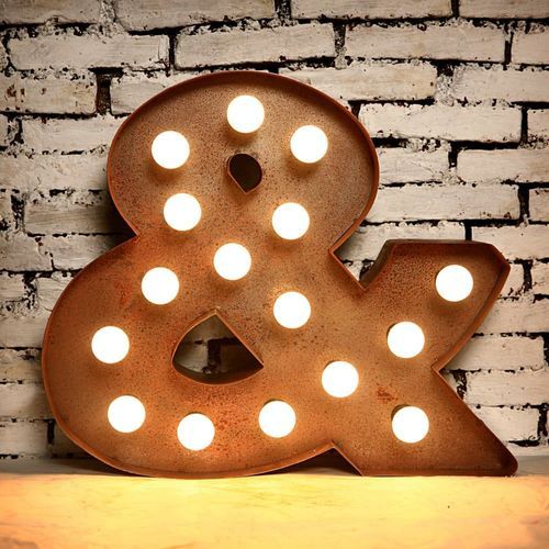 Light Box Shape - Ampersand (Rust)