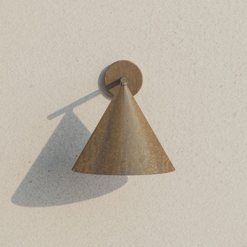 Cone Straight Outdoor Wall Light