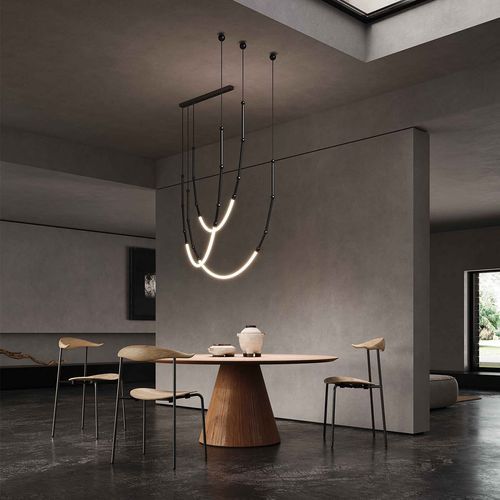 Leda 3lt Curve Pendant Light