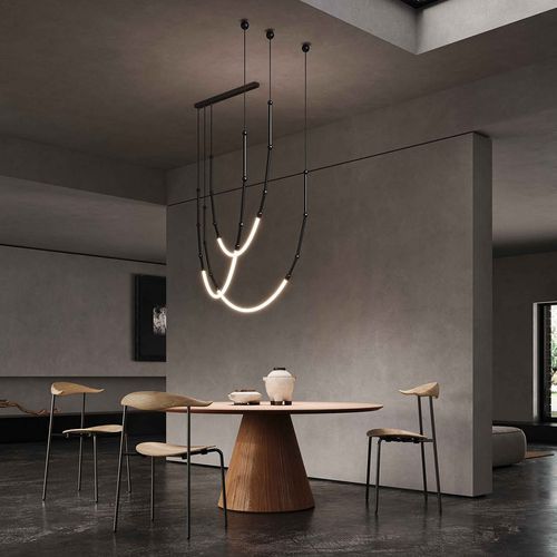 Leda 3lt Curve Pendant Light