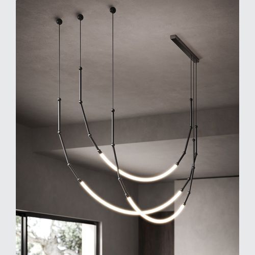 Leda 3lt Curve Pendant Light