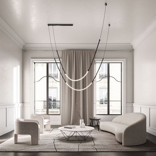 Leda Curve Pendant Light