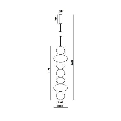 Mapi Vertical Pendant Light