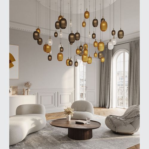 Metamorphosis Gold Pendant Light