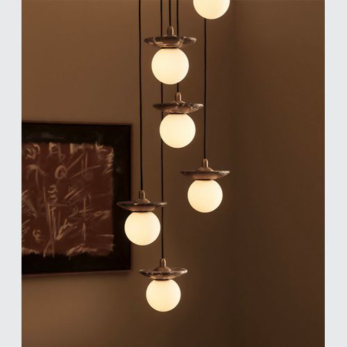 Orbit Stone 6lt Pendant Light