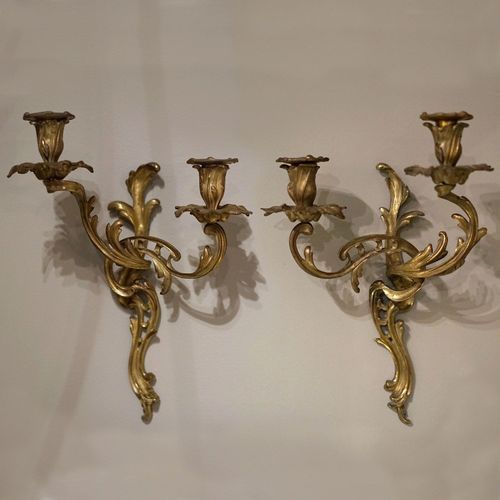 French Louis XV Wall Sconces (Pair)