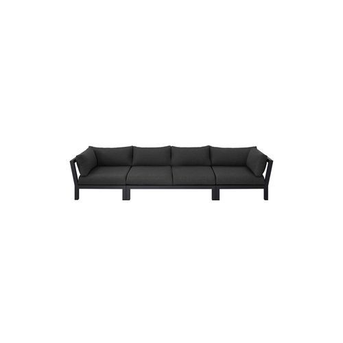 Newport Aluminium Outdoor Loveseat Sofa Set - 3PCS