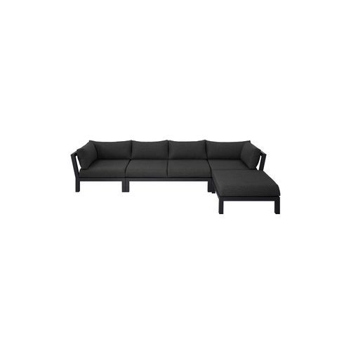 Newport Aluminium Outdoor Loveseat Sofa Set - 4PCS