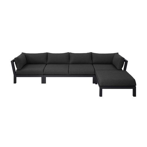 Newport Aluminium Outdoor Loveseat Sofa Set - 4PCS