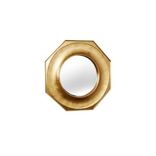 Octagonal Mirror in Gold