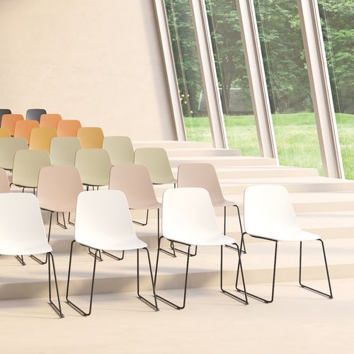 Maarten Plastic Chair - Sled