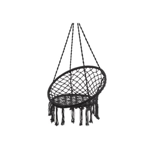 Madrid | Macrame Hanging Chair Swing - Black