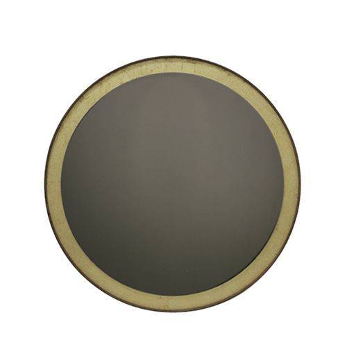 Gold Leaf Round Wall Mirror