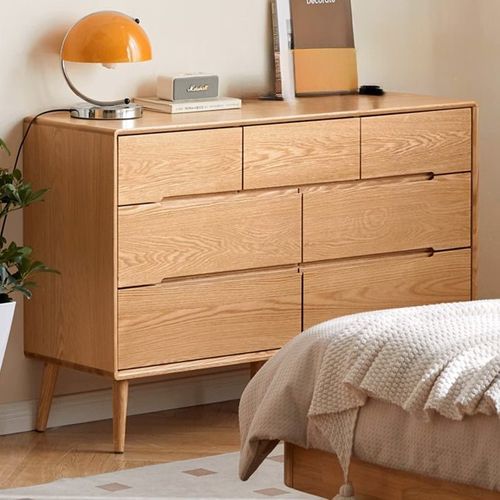 Malmo Natural Solid Oak 3+4 Chest of Drawers
