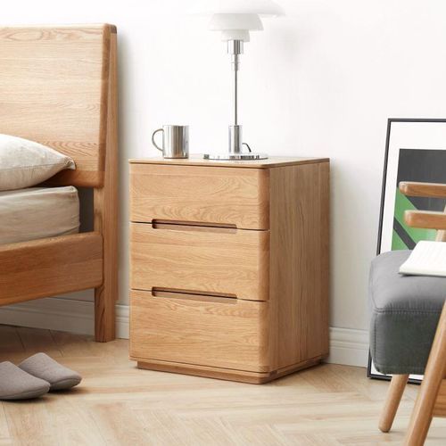 Manchester Natural Solid Oak Bedside Table