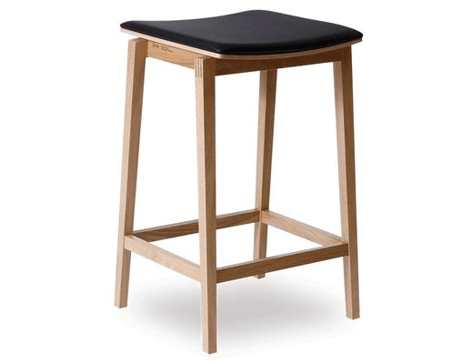 Stockholm Kitchen Stool - Natural Oak - by TON
