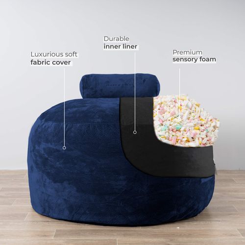 DreamPod™ - Navy - Sensory Foam Filling Included