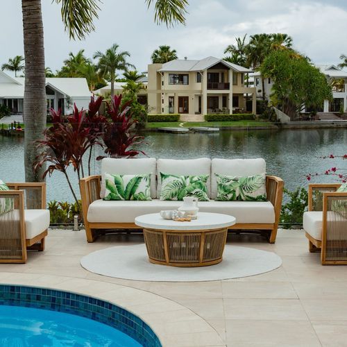 Granada 4pc Rope Outdoor Lounge Setting - 3 Seater