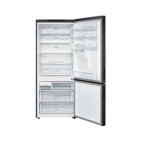424L Bottom Mount Fridge All Around Cooling Matte Black
