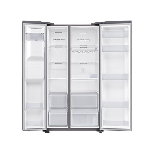 635L Side By Side Fridge All Around Cooling Matte Silver