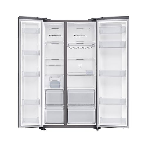 655L Side By Side Fridge All Around Cooling Matte Silver