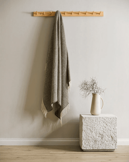 Baya Martinborough Throw - Olive | Pure NZ Wool