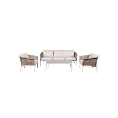 Ohope 4pc Rattan Outdoor Lounge Set