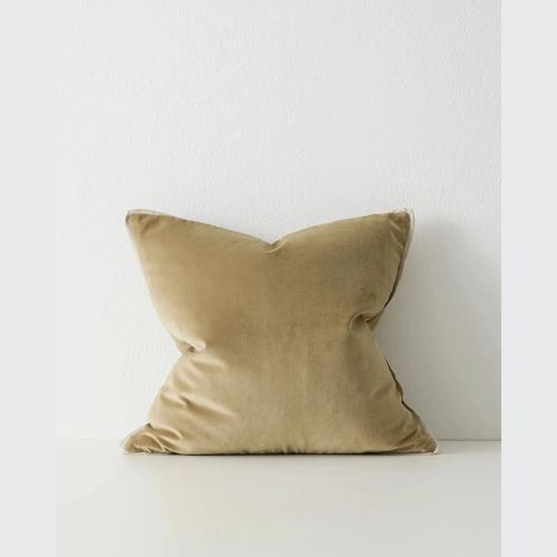 Weave Home Francesca Cushion - Olive | Velvet