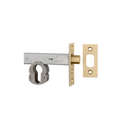 Euro Mortice Deadbolt - 60mm Backset | Brushed Gold PVD