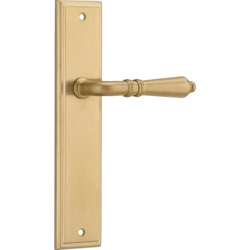 Sarlat Lever - Stepped Backplate | Brushed Gold PVD