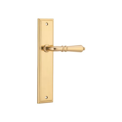 Sarlat Lever - Stepped Backplate | Polished Brass