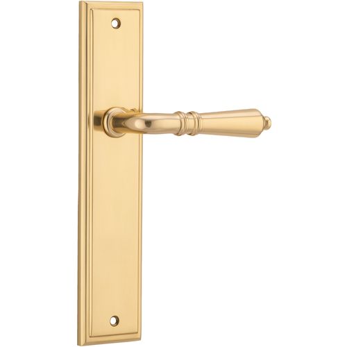 Sarlat Lever - Stepped Backplate | Polished Brass